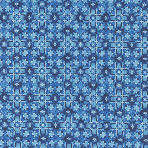 Quilting Treasures Fabrics Winterhaven by Dan Morris Icy Tiles Blue